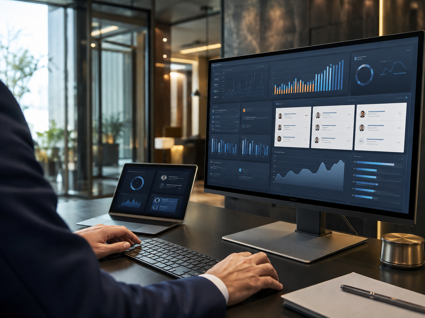 Otel operasyon ekibinin dashboard ekranı