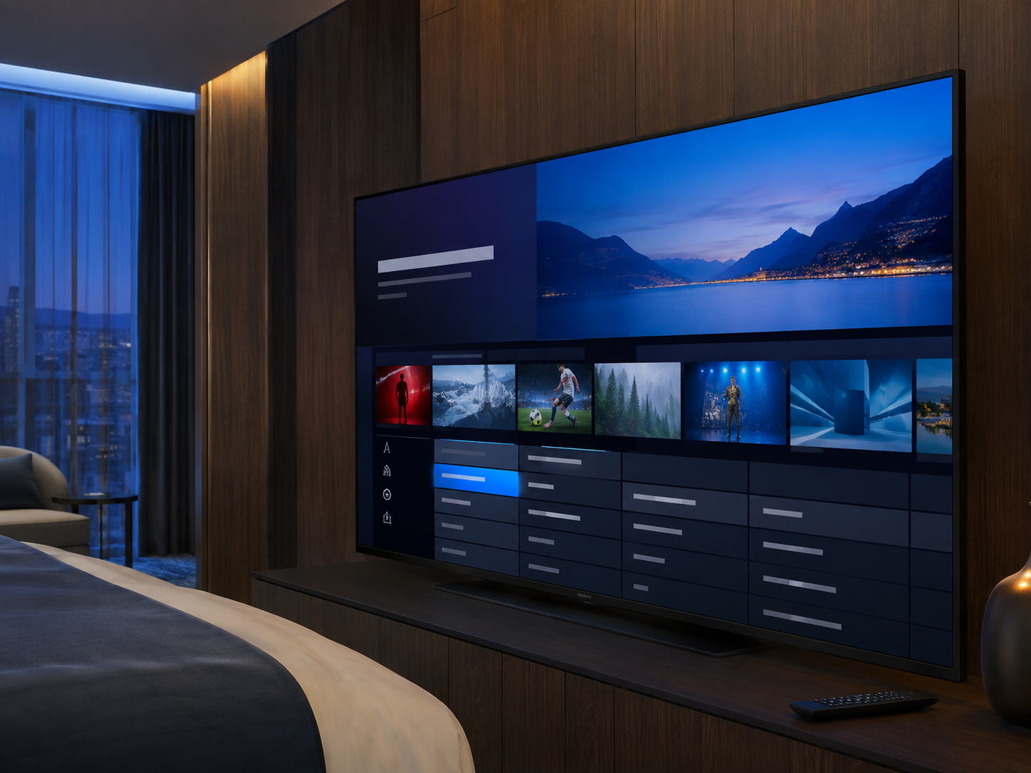 Otel televizyonunda canlı TV ve kanal rehberi